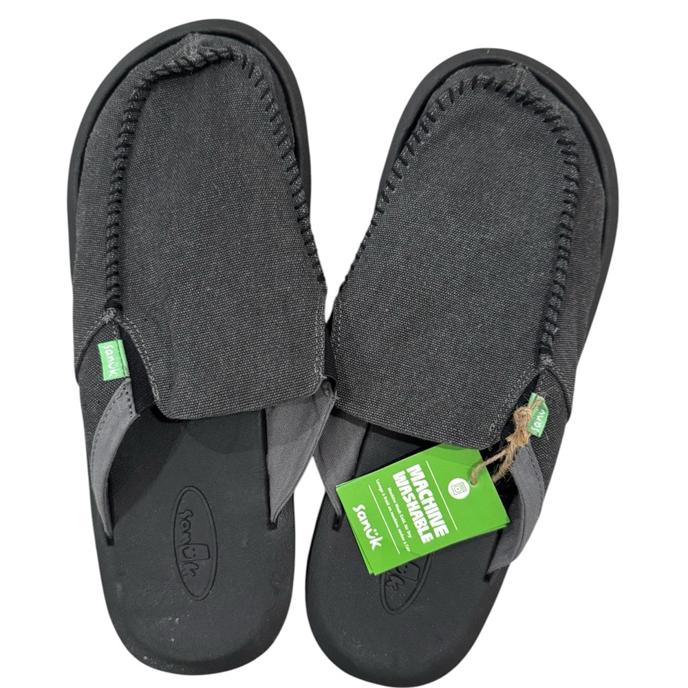 Sanuk Men's Black Slip-On Shoes